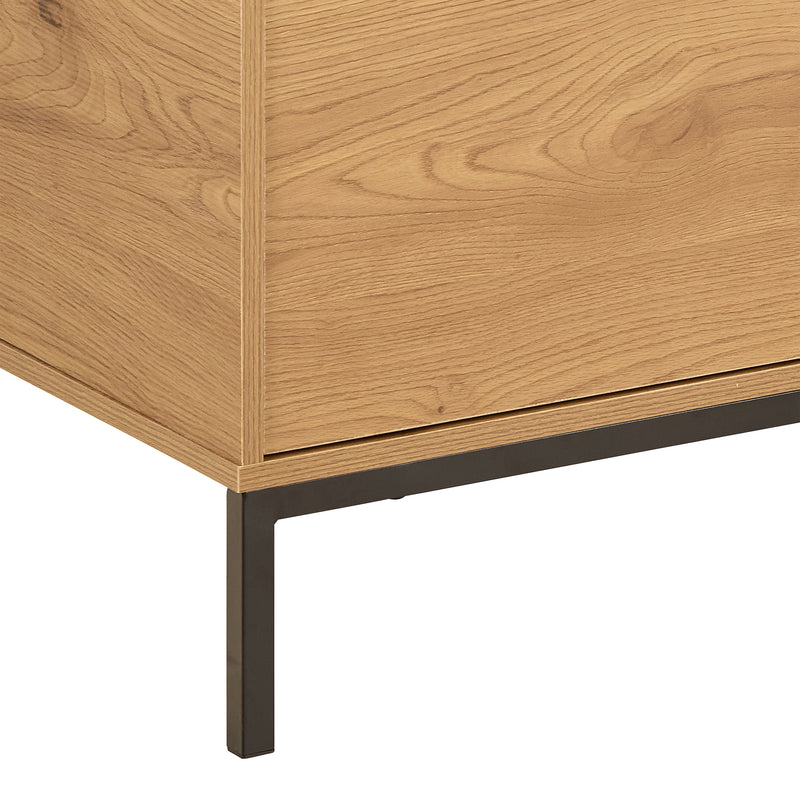 Seaford Tv Unit 2 Doors 1 Drawer in Matt Wild Oak – image 7