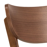 Roxby Round Dining Table in Walnut 105x76cm Included 4 Roxby Dining Chairs in Walnut – image 10