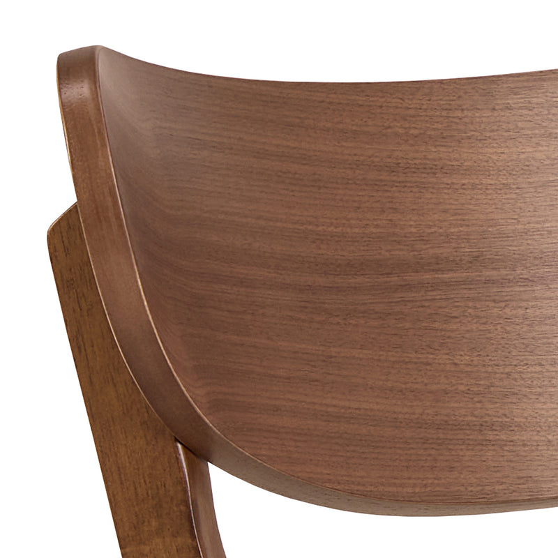 Roxby Round Dining Table in Walnut 105x76cm Included 4 Roxby Dining Chairs in Walnut – image 10