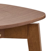 Roxby Round Dining Table in Walnut 105x76cm Included 4 Roxby Dining Chairs in Walnut – image 11