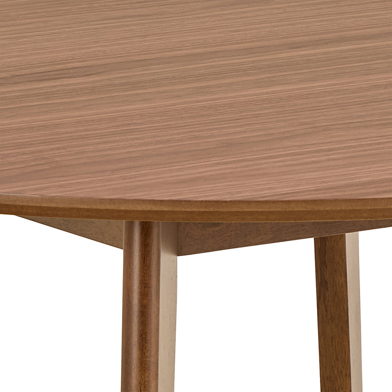 Roxby Round Dining Table in Walnut 105x76cm Included 4 Roxby Dining Chairs in Walnut – image 5