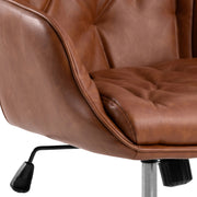 Erik Gas Lift Desk Chair PU – Brandy – image 9