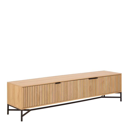 Jaipur TV Unit With 3 Doors 176cm Wide in Oak – image 1