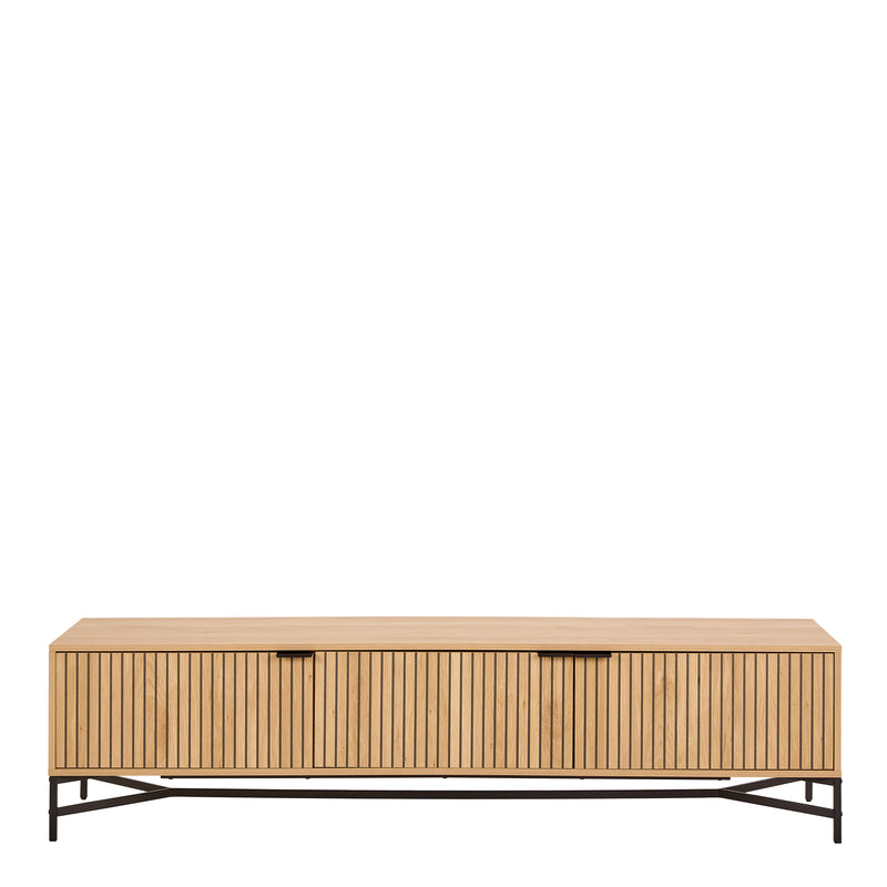 Jaipur TV Unit With 3 Doors 176cm Wide in Oak – image 2
