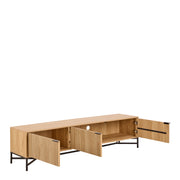 Jaipur TV Unit With 3 Doors 176cm Wide in Oak – image 4