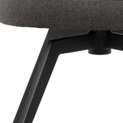 Darlene Dining Chair with Armrest and Swivel Function – Grey – image 8