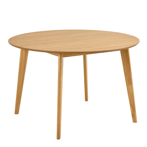 Roxby Round Dining Table in Matt Oak 120cm – image 1