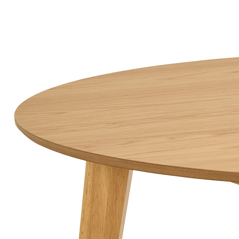 Roxby Round Dining Table in Matt Oak 120cm – image 6