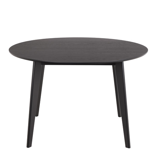 Roxby Round Dining Table in Matt Black 120cm – image 2