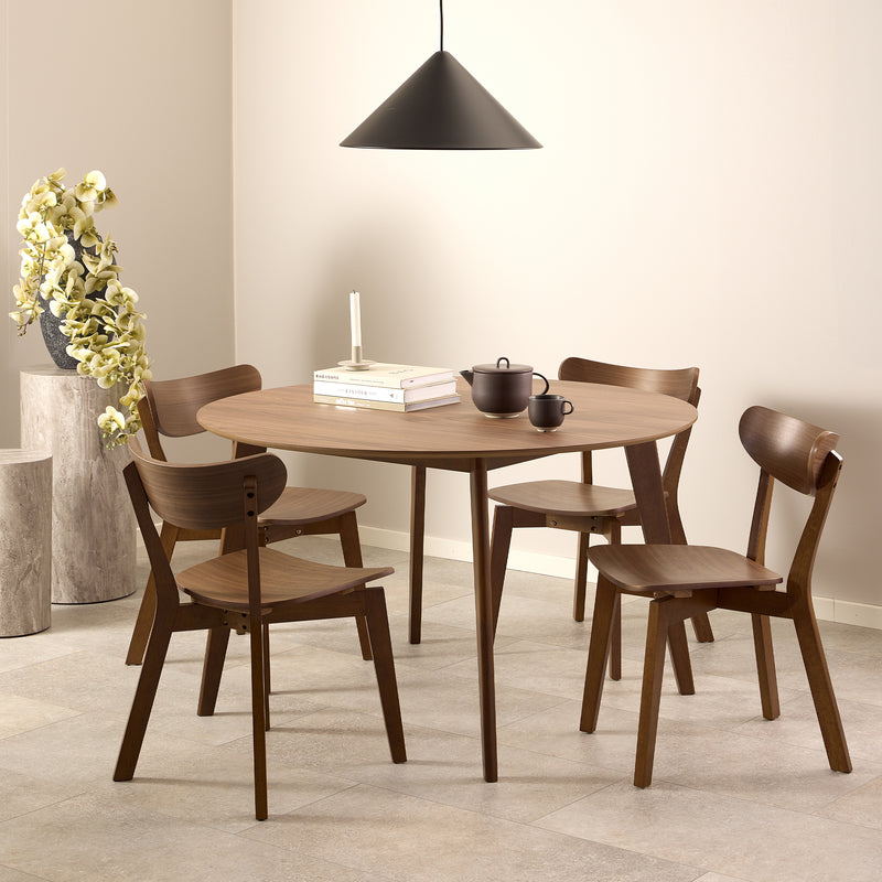 Roxby Round Dining Table in Walnut 120x76cm – image 3