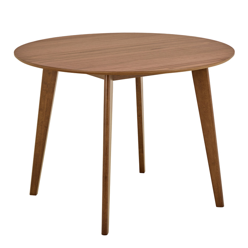 Roxby Round Dining Table in Walnut 120x76cm Included 4 Roxby Dining Chairs in Walnut – image 2