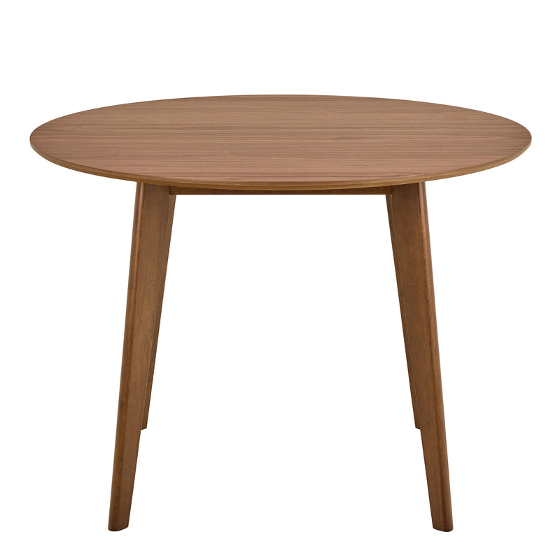 Roxby Round Dining Table in Walnut 120x76cm Included 4 Roxby Dining Chairs in Walnut – image 3