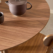 Roxby Round Dining Table in Walnut 120x76cm Included 4 Roxby Dining Chairs in Walnut – image 4