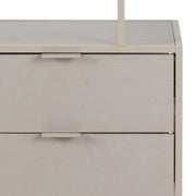 Seaford Tall Grey Metal 2 Drawer Bookcase with 4 Shelves – image 7
