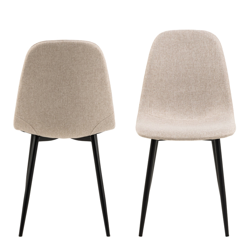 Celia Dining Chair Set of 4 – Beige – image 2
