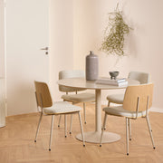 Owen Dining Chair in Apia Fabric Beige Set of 2 – image 4