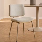 Owen Dining Chair in Apia Fabric Beige Set of 2 – image 5