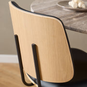 Owen Swivel Dining Chairs in Matt Black Set of 2 – image 6