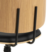 Owen Swivel Dining Chairs in Matt Black Set of 2 – image 7