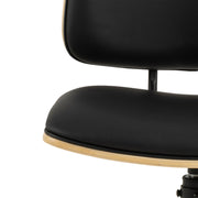 Owen Swivel Dining Chairs in Matt Black Set of 2 – image 8