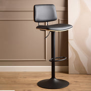 Owen Swivel Bar Stool With Height Adjustable Function in Matt Black – image 4