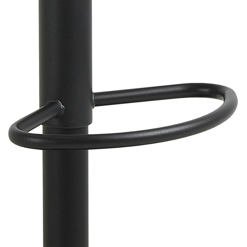 Owen Swivel Bar Stool With Height Adjustable Function in Matt Black – image 6
