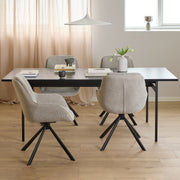 Carrie Swivel Dining Chair in Sand Set of 2 – image 4