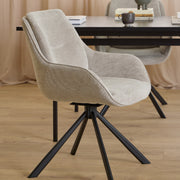 Carrie Swivel Dining Chair in Sand Set of 2 – image 5