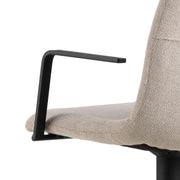 Pablo Swivel Beige Bar Stool With Adjustable Height Function Set of 2 – image 5