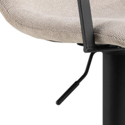 Pablo Swivel Beige Bar Stool With Adjustable Height Function Set of 2 – image 6
