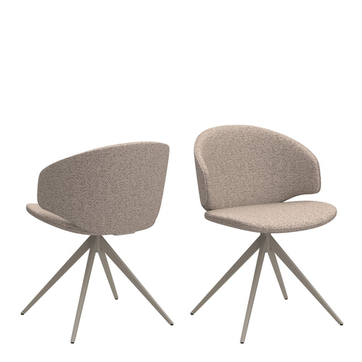Ella Swivel Beige Dining Chair – image 1