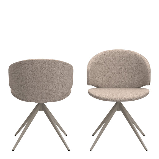 Ella Swivel Beige Dining Chair – image 2