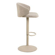 Ella Swivel Beige Bar Stool Set of 2 – image 3