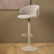 Ella Swivel Beige Bar Stool Set of 2 – image 4