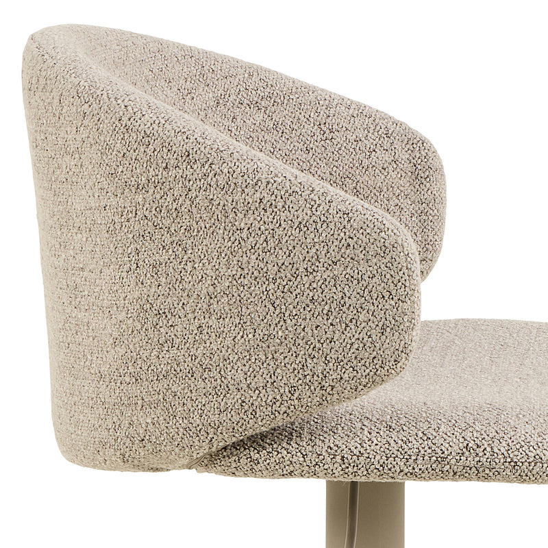 Ella Swivel Beige Bar Stool Set of 2 – image 5