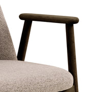 Leo Dining Chairs With Armrest in Monza Fabric Beige Set of 2 – image 7