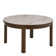 Southampton Round Coffee Table in Cream Ceramic 90x45cm – image 1
