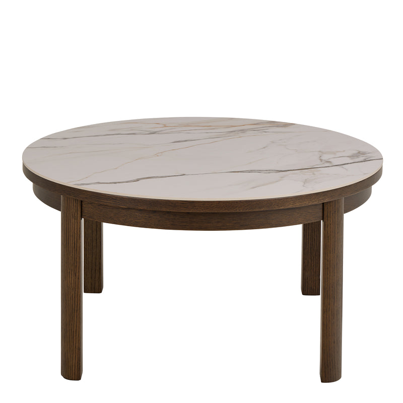 Southampton Round Coffee Table in Cream Ceramic 90x45cm – image 2