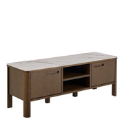 Southampton TV Unit 2 Doors 1 Shelf in Ceramic Cream – image 1