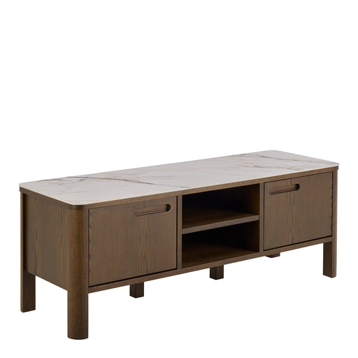 Southampton TV Unit 2 Doors 1 Shelf in Ceramic Cream – image 1