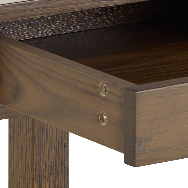 Southampton Square Side Table 1 Drawer in Cream Ceramic – image 9