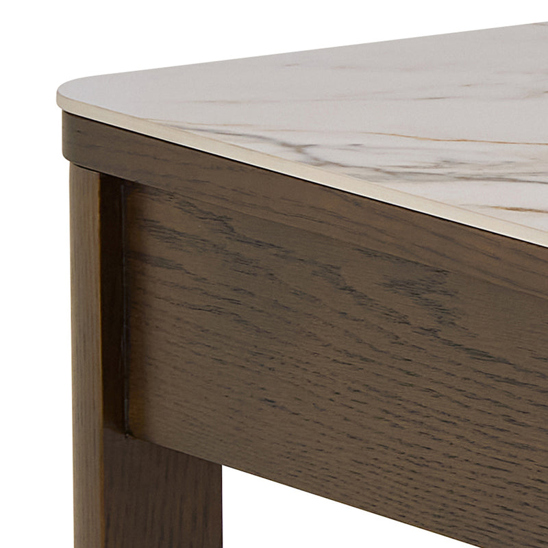 Southampton Rectangular Coffee Table 1 Drawer 1 Shelf in Cream Ceramic – image 8