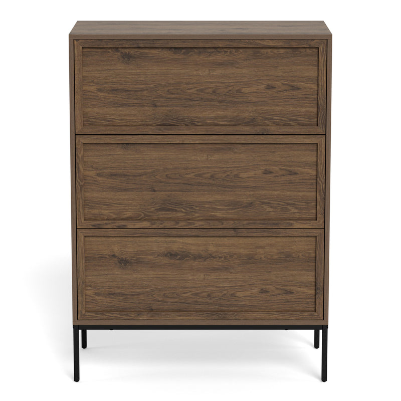 Palmdale 3 Drawer Chest in Smoked Oak – image 2
