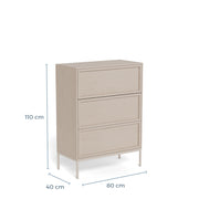 Palmdale 3 Drawer Chest in Grey – image 14