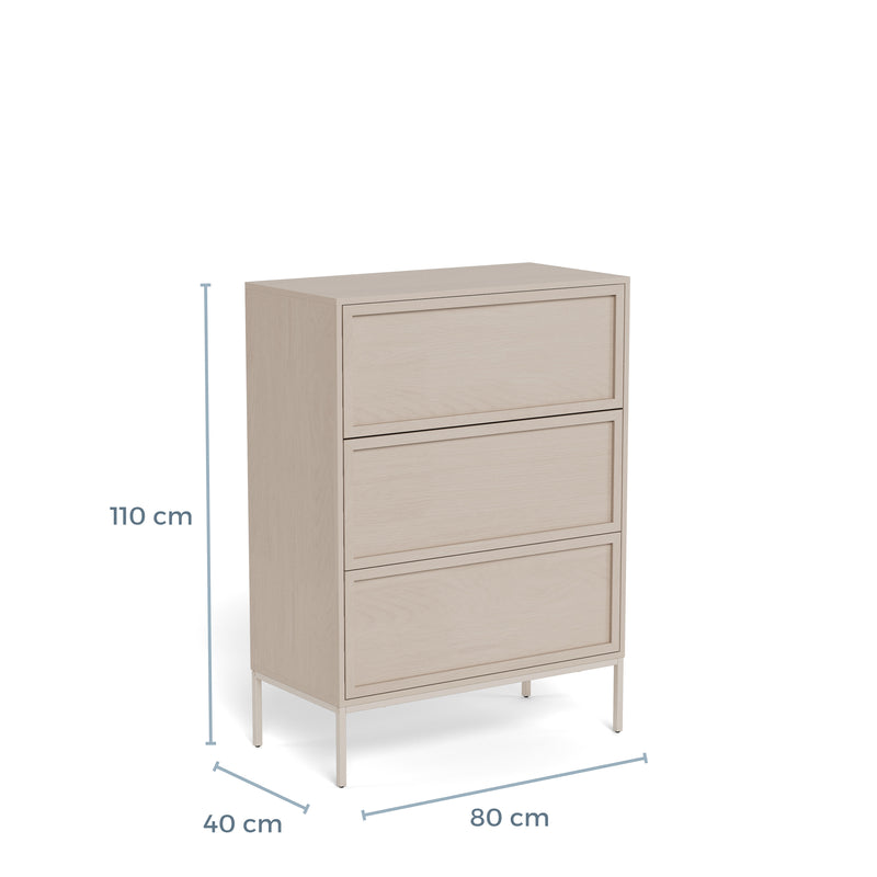 Palmdale 3 Drawer Chest in Grey – image 14