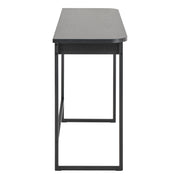 Darlington Console Table With Open Shelf and Oak Top in Black – image 3