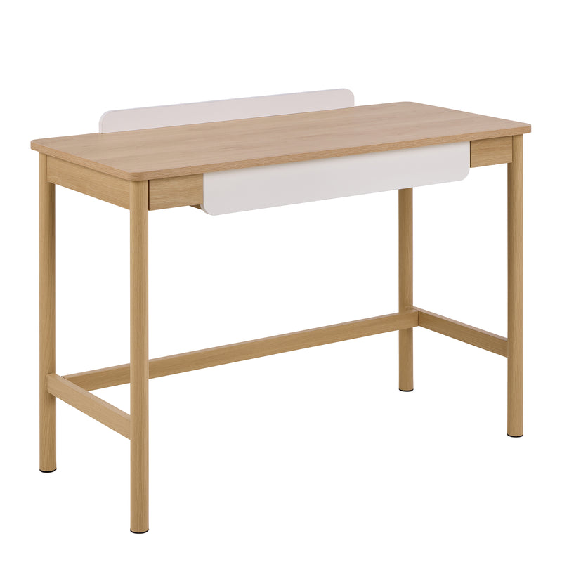 Alpena Office Desk in Oak & Beige – image 1