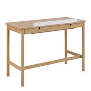 Alpena Office Desk in Oak & Beige – image 3