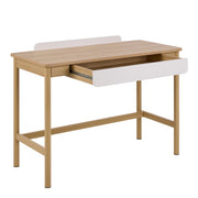 Alpena Office Desk in Oak & Beige – image 4