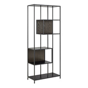 Seaford Bookcase with 5 Shelves in Black – image 1